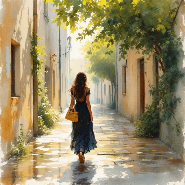 Sample image in the Wet Paper Flush style
