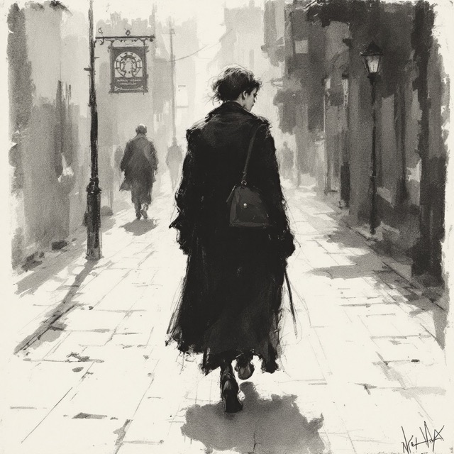 Sample image in the Smudged Atelier Charcoal style