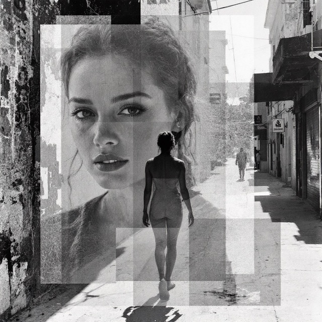 Sample image in the Scratched Gauze Overlay style