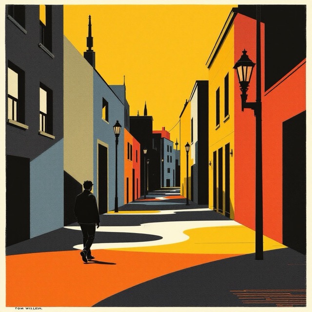 Sample image in the Overprinted Rust Poster style