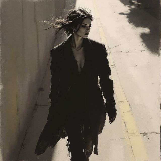 Sample image in the Editorial Charcoal style