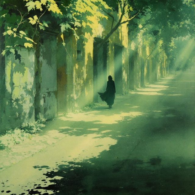 The Chlorotic Ledger Luminism style rendered with FLUX 1.1 pro