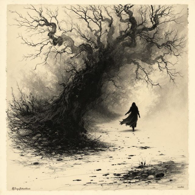 Sample image in the Gothic Engravure style