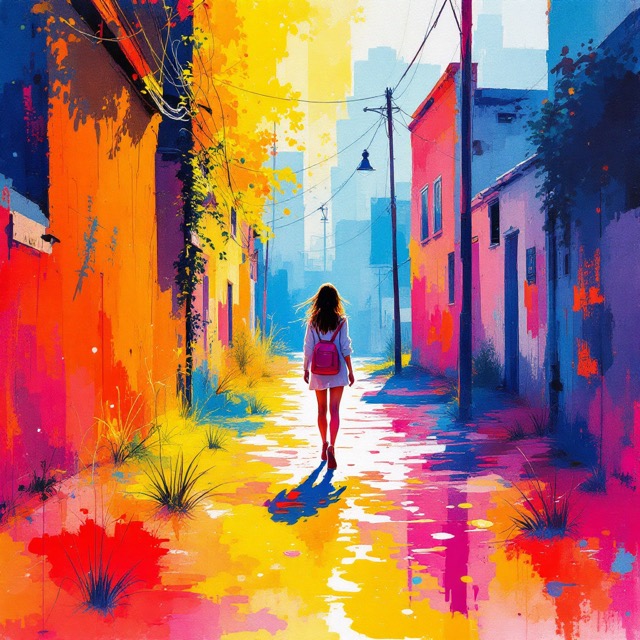 Sample image in the Watercolor Expressionism style