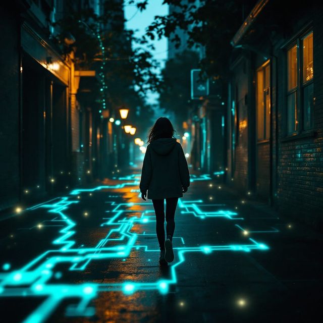 Sample image in the Overlay: Circuitboard Luminescence style