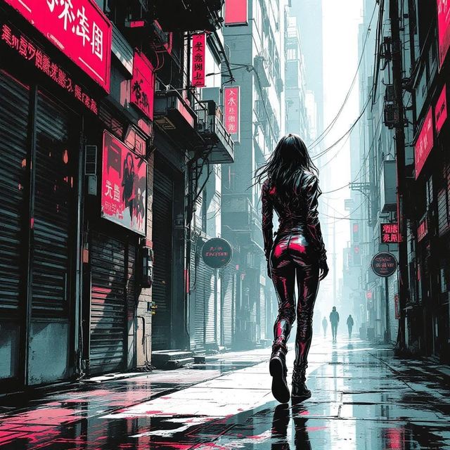The GrittyCyberpunk style rendered with FLUX 1.1 pro