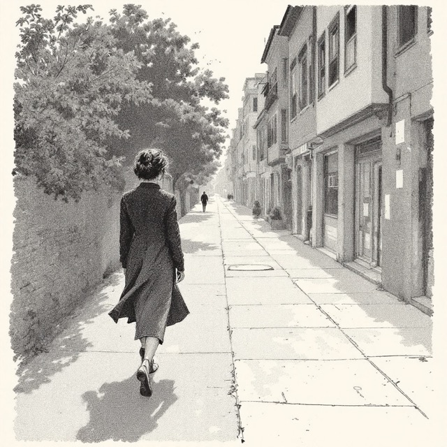 Sample image in the Grain-Fill Graphite Riso style