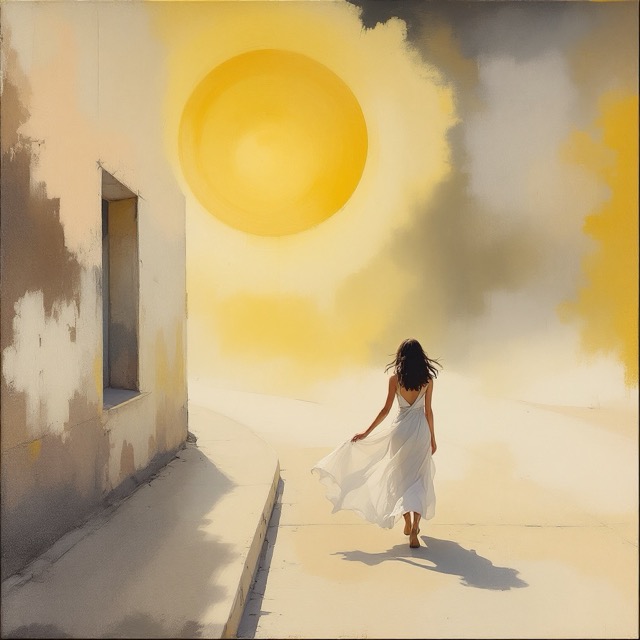 Sample image in the Sun-Bleached Slow Bloom style