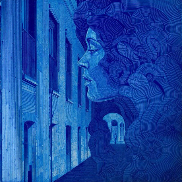Sample image in the Cobalt Glaze Hatch style
