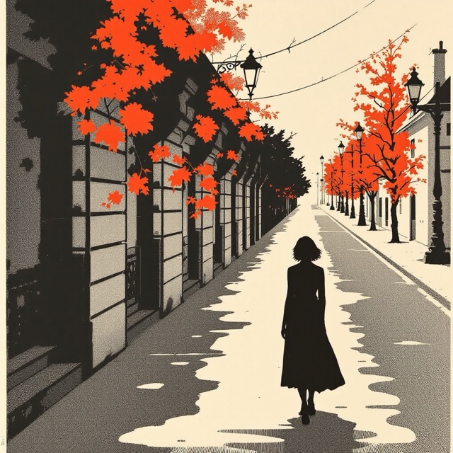 Sample image in the Inlaid Black Overprint style