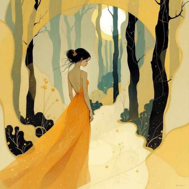 Sample image in the Luminous Nouveau Flow style