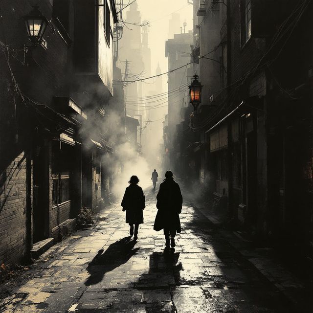 Sample image in the Aerosol Tenebrist Ukiyo style