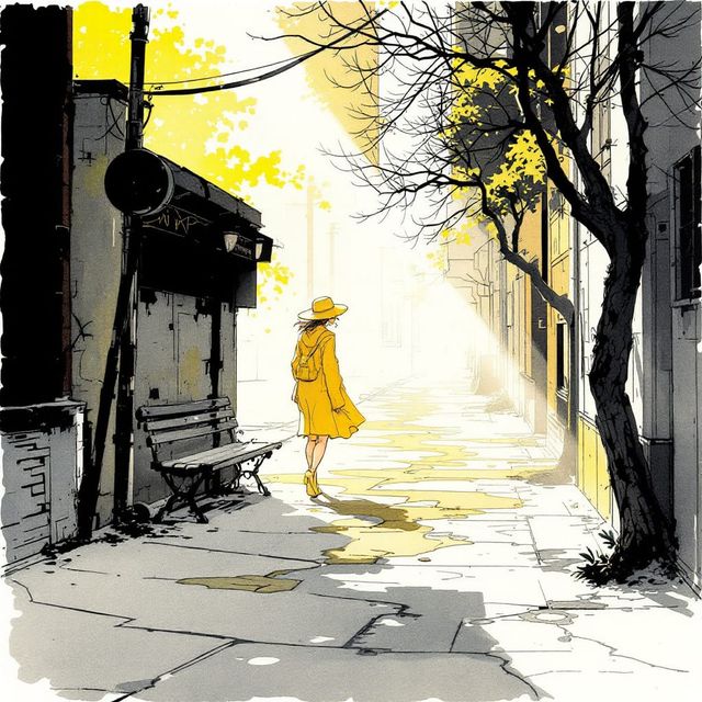 The Precision Ink Wash style rendered with FLUX 1.1 pro