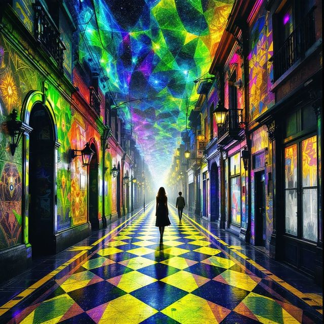 The Psychedelic Geometry style rendered with FLUX 1.1 pro
