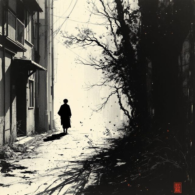 Sample image in the frantic spatter style