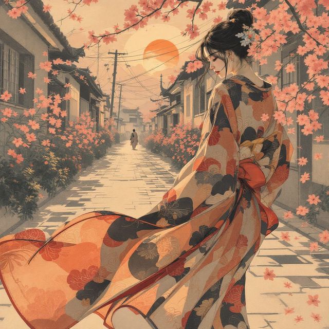 The Shin-Bijin Elegance style rendered with FLUX 1.1 pro