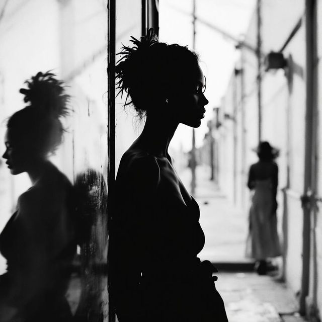 Sample image in the Noir-Minimalist style